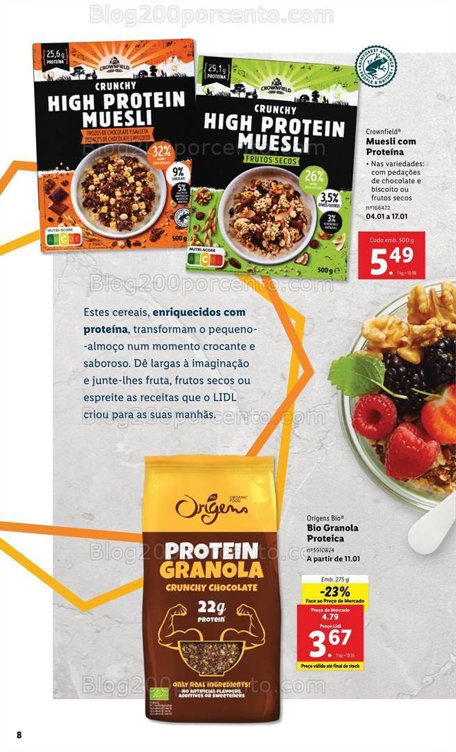 Antevisão Folheto LIDL Desporto e Vida Saudável Promoções de 4 a 17 janeiro