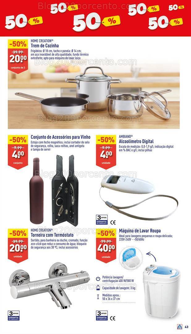 Antevisão Folheto ALDI Bazar Abertura Promoções de 22 a 28 maio