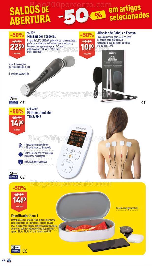 Antevisão Folheto ALDI Bazar Abertura Promoções de 22 a 28 maio