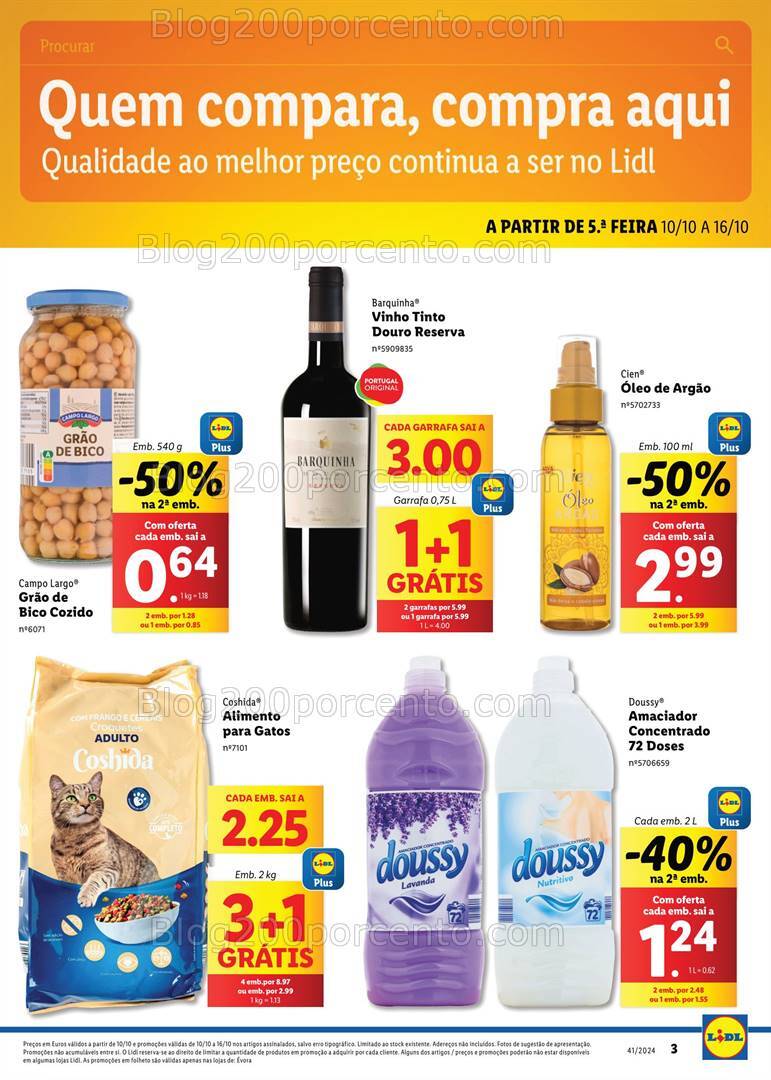 Antevisão Folheto LIDL Extra Évora Promoções de 10 a 16 outubro