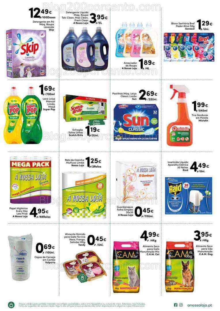 Antevisão Folheto A NOSSA LOJA Promoções de 8 a 23 julho