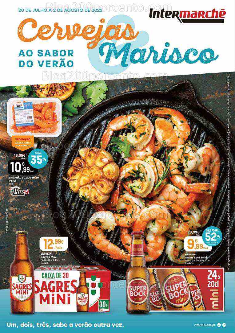 Antevisão Folheto INTERMARCHÉ Especial Mariscos Promoções de 20 julho a 2 agosto