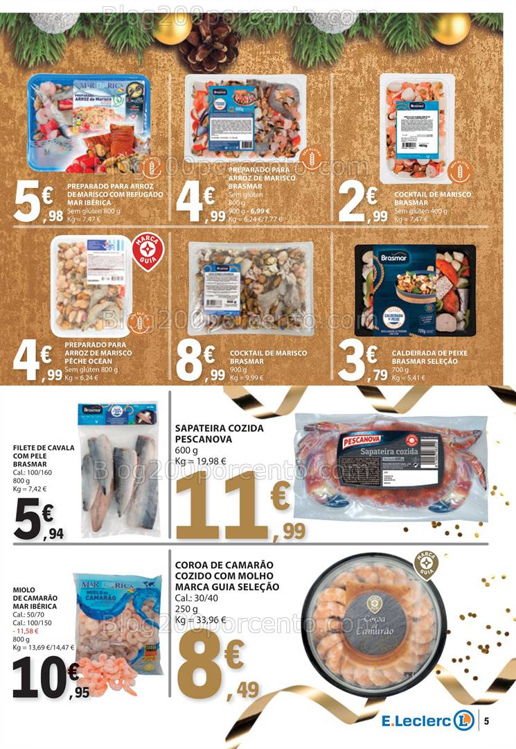 Antevisão Folheto E-LECLERC Especial Ano Novo Promoções de 26 a 31 dezembro