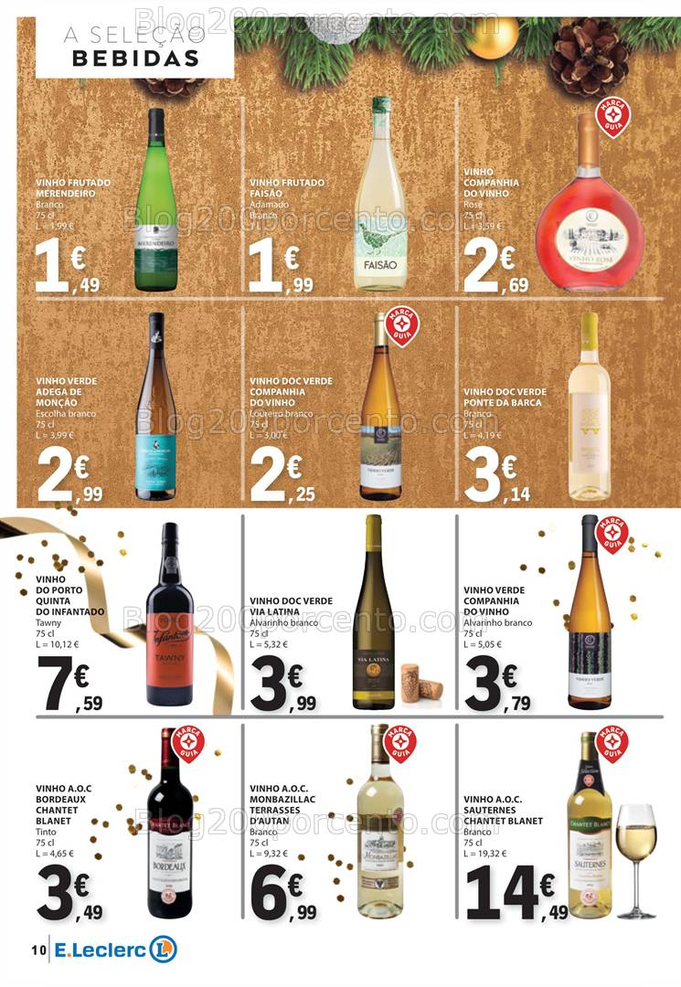 Antevisão Folheto E-LECLERC Especial Ano Novo Promoções de 26 a 31 dezembro