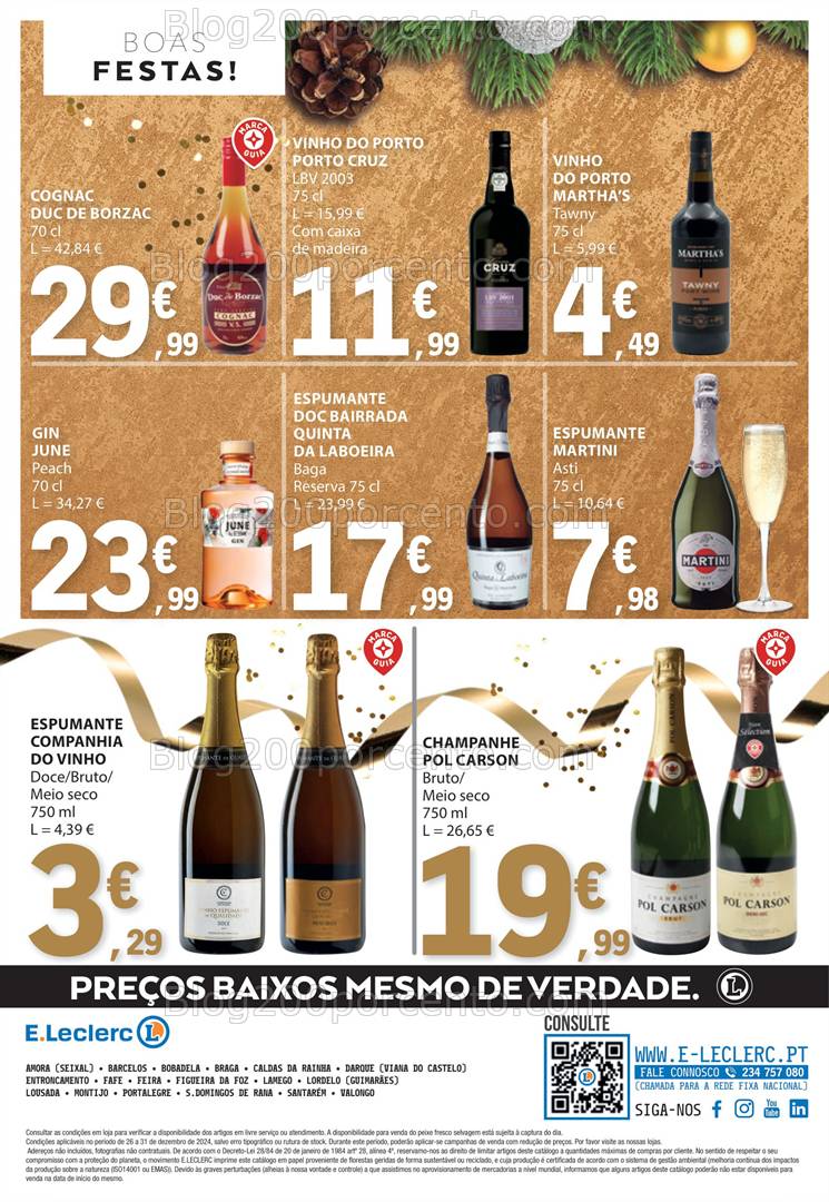 Antevisão Folheto E-LECLERC Especial Ano Novo Promoções de 26 a 31 dezembro