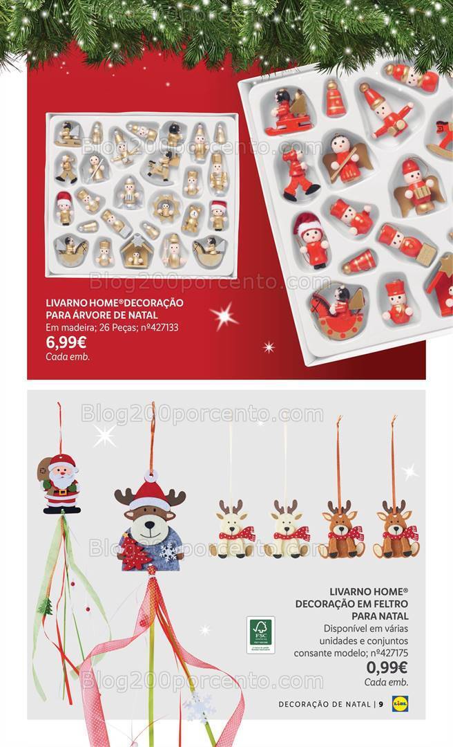 Antevisão Folheto LIDL Especial Decoração de Natal Promoções a partir de 26 outubro