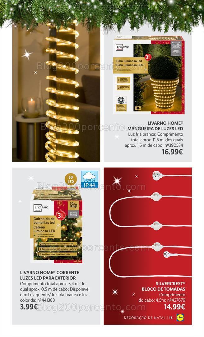 Antevisão Folheto LIDL Especial Decoração de Natal Promoções a partir de 26 outubro