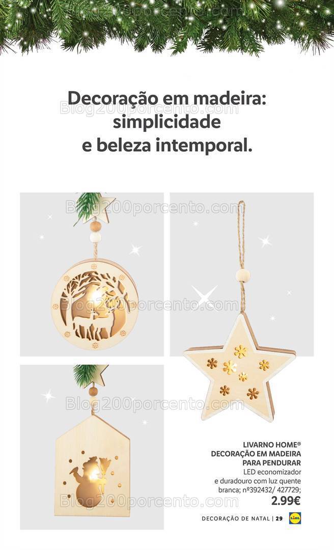 Antevisão Folheto LIDL Especial Decoração de Natal Promoções a partir de 26 outubro