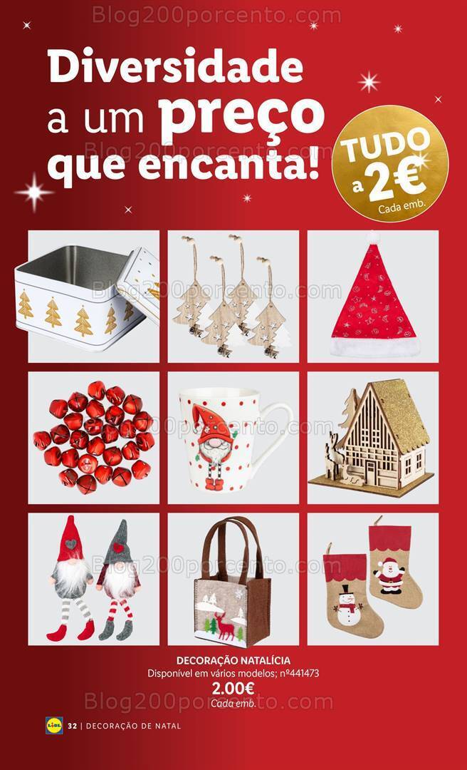 Antevisão Folheto LIDL Especial Decoração de Natal Promoções a partir de 26 outubro