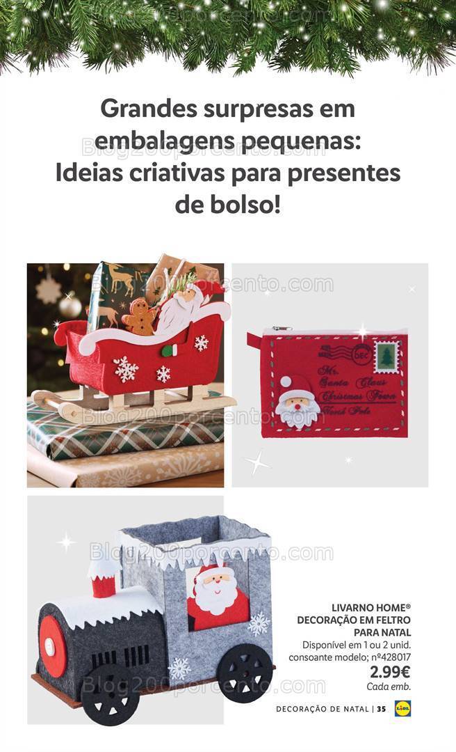 Antevisão Folheto LIDL Especial Decoração de Natal Promoções a partir de 26 outubro