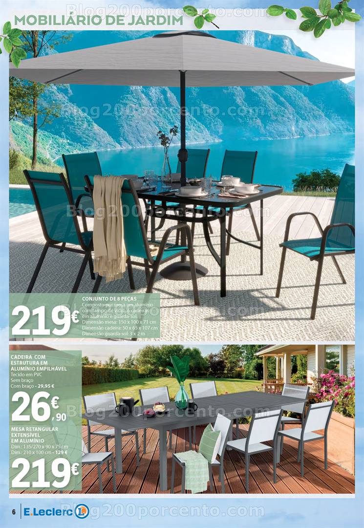 Antevisão Folheto E-LECLERC Ar Livre Promoções de 29 abril a 25 maio all