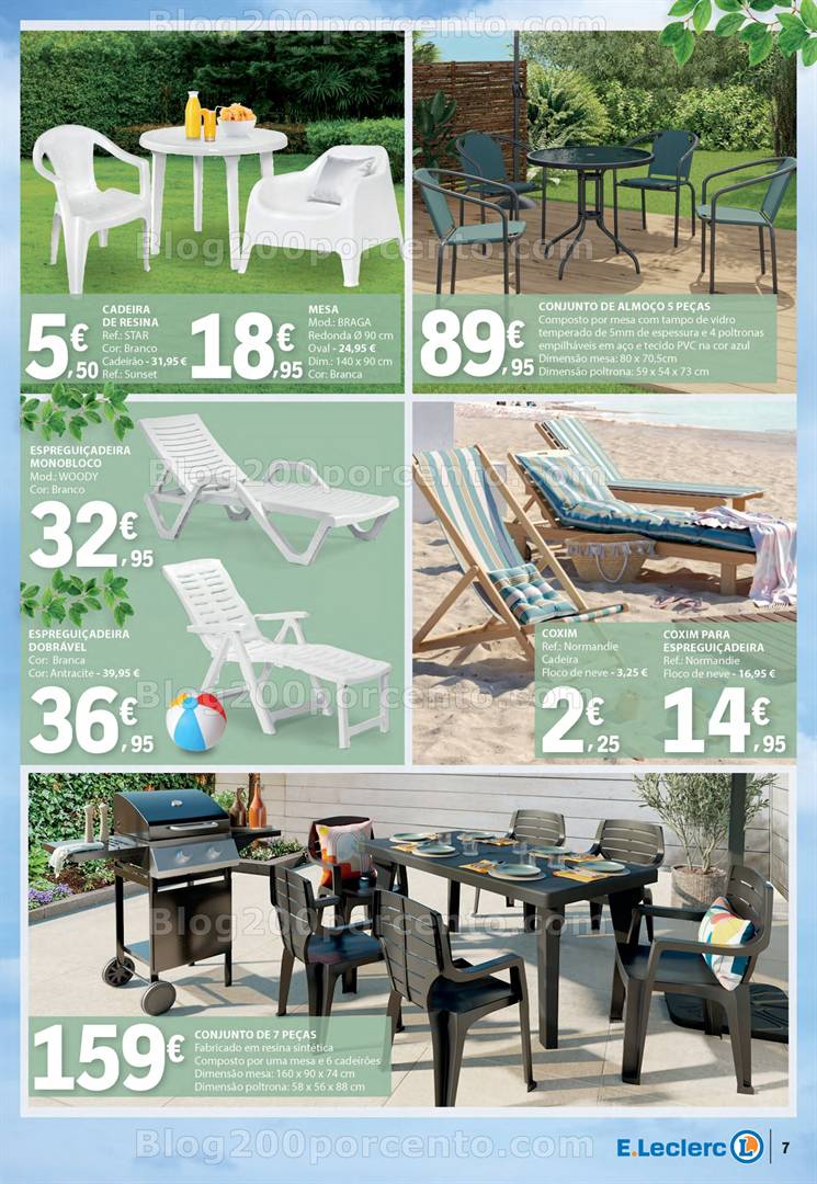 Antevisão Folheto E-LECLERC Ar Livre Promoções de 29 abril a 25 maio all