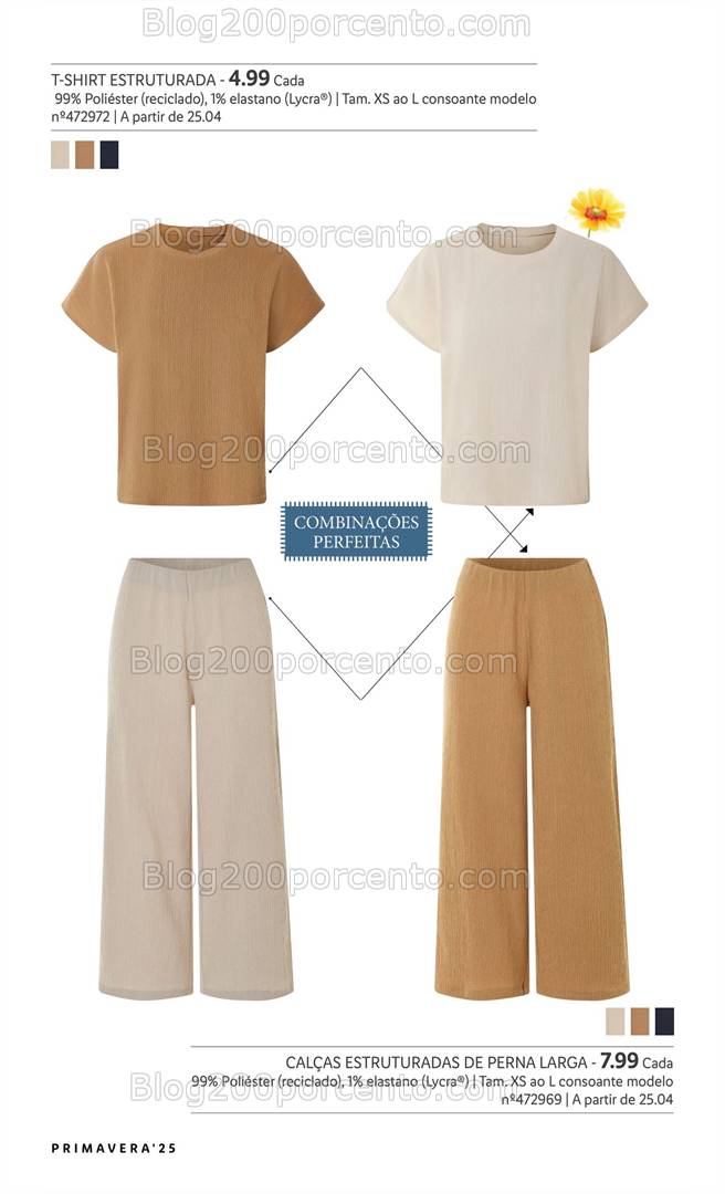 Antevisão Folheto LIDL Moda Primavera Promoções a partir de 6 março