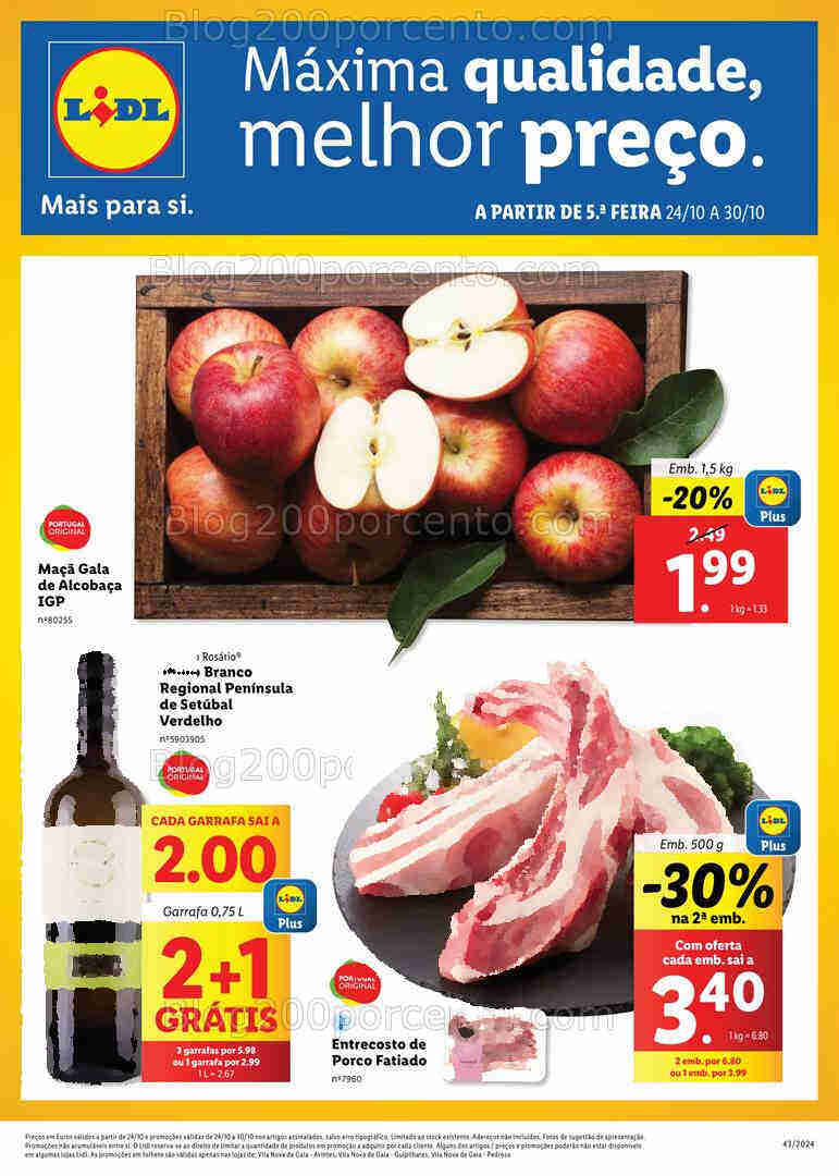 Antevisão Folheto LIDL Extra VNG Promoções 24 a 30 outubro
