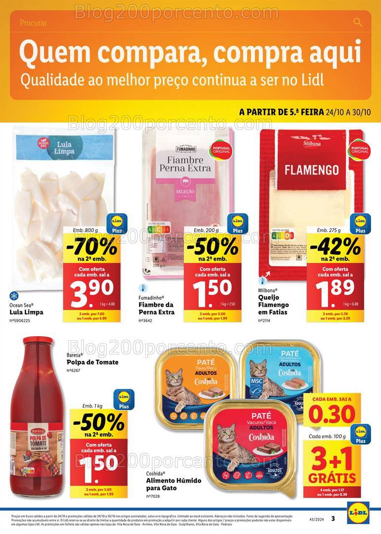 Antevisão Folheto LIDL Extra VNG Promoções 24 a 30 outubro