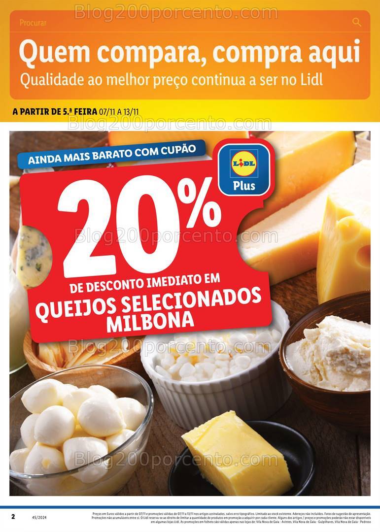 Antevisão Folheto LIDL Extra VNG Promoções de 7 a 13 novembro