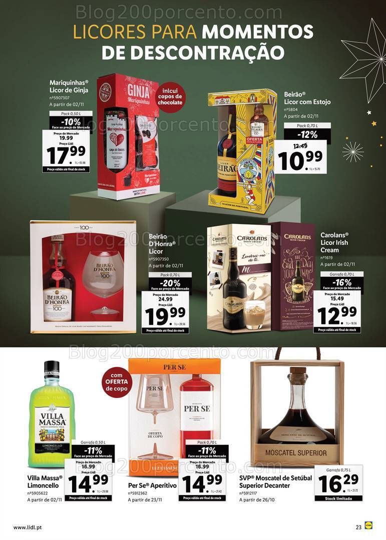 Antevisão Folheto LIDL Natal Promoções a partir de 2 novembro