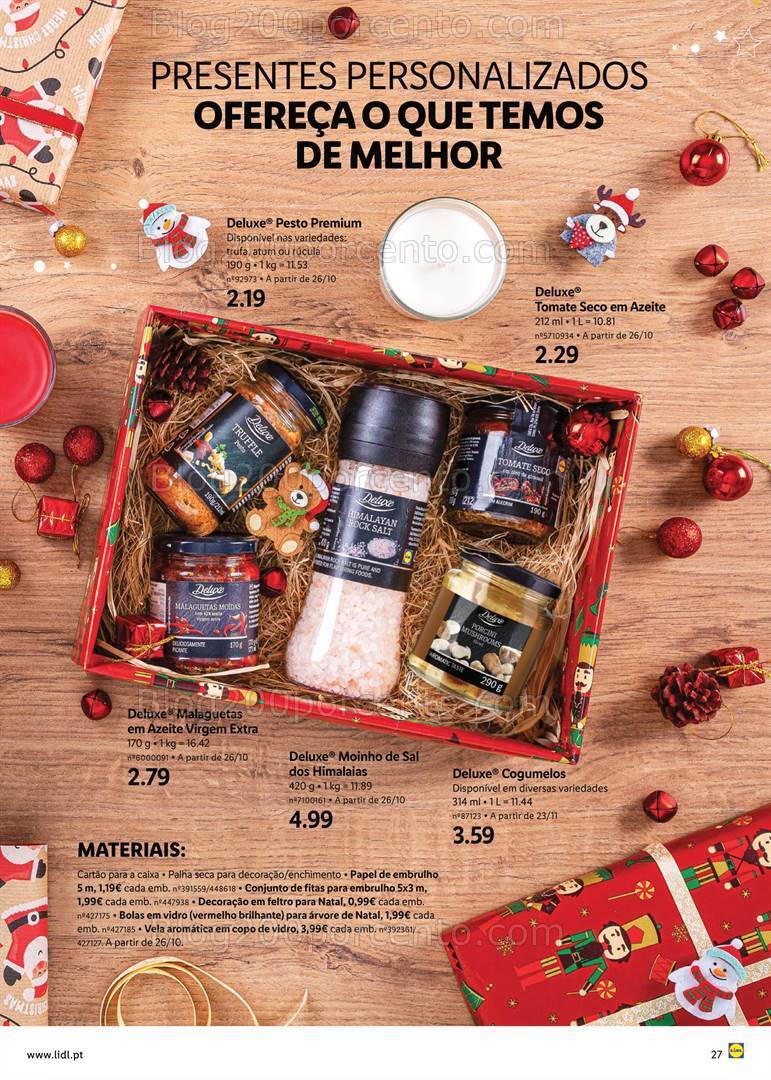 Antevisão Folheto LIDL Natal Promoções a partir de 2 novembro