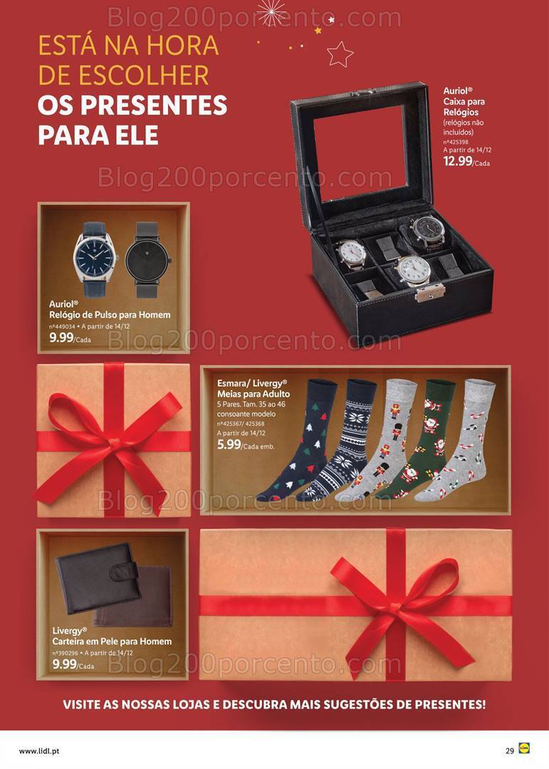 Antevisão Folheto LIDL Natal Promoções a partir de 2 novembro