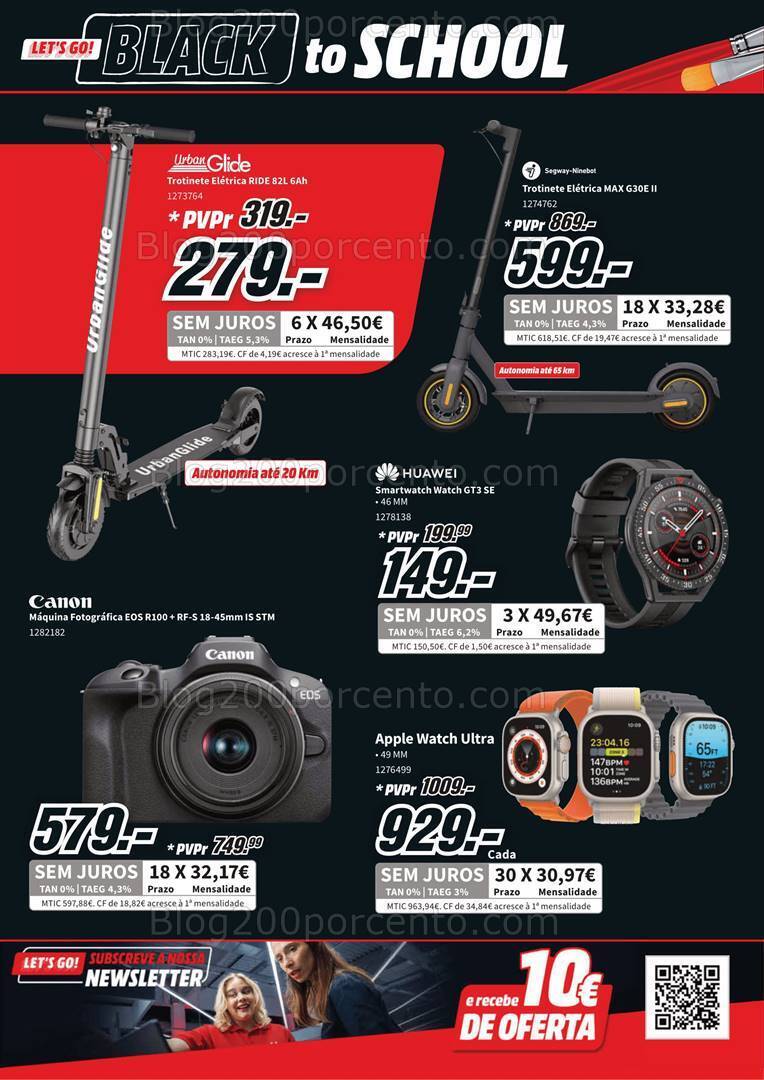 Antevisão Folheto MEDIA MARKT Black to School Promoções de 7 a 13 setembro
