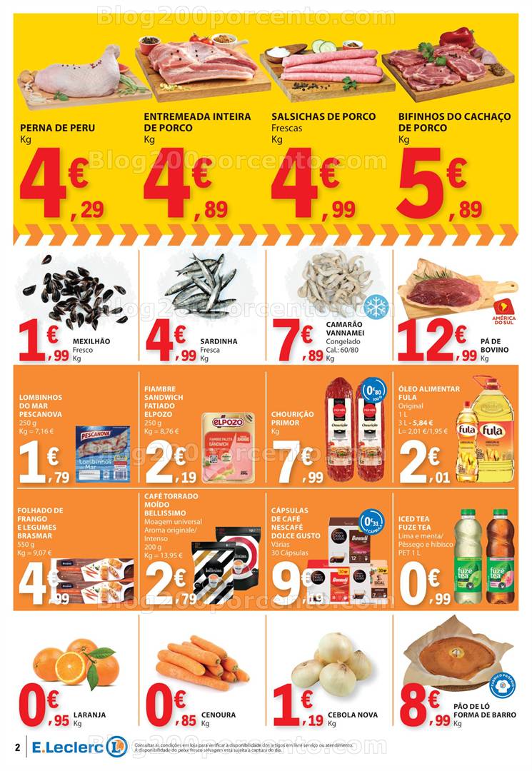 Antevisão Folheto E-LECLERC Promoções Fim de Semana - 2 a 4 de maio