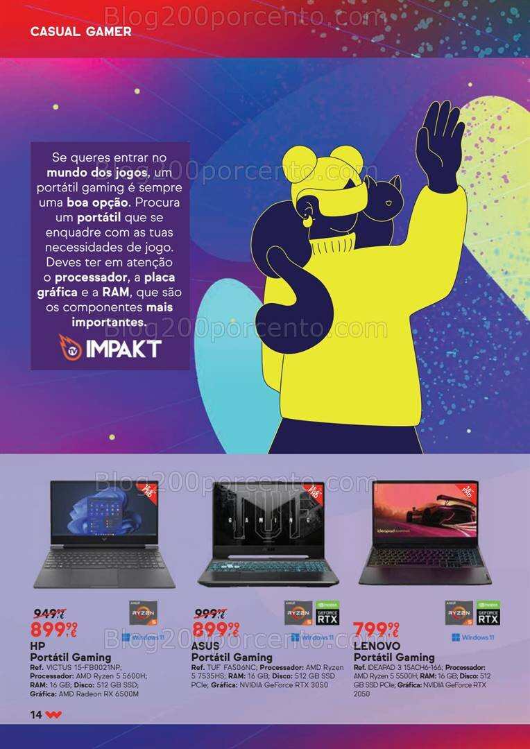 Antevisão Folheto WORTEN Gaming Promoções de 8 a 24 abril