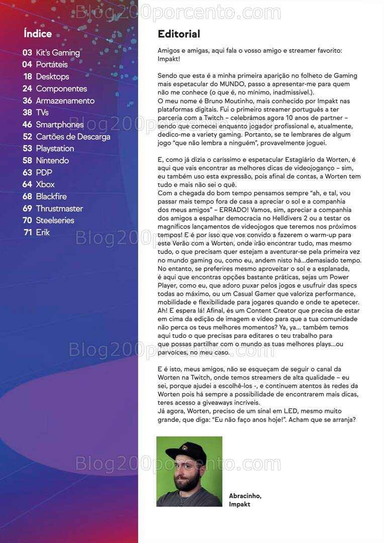 Antevisão Folheto WORTEN Gaming Promoções de 8 a 24 abril