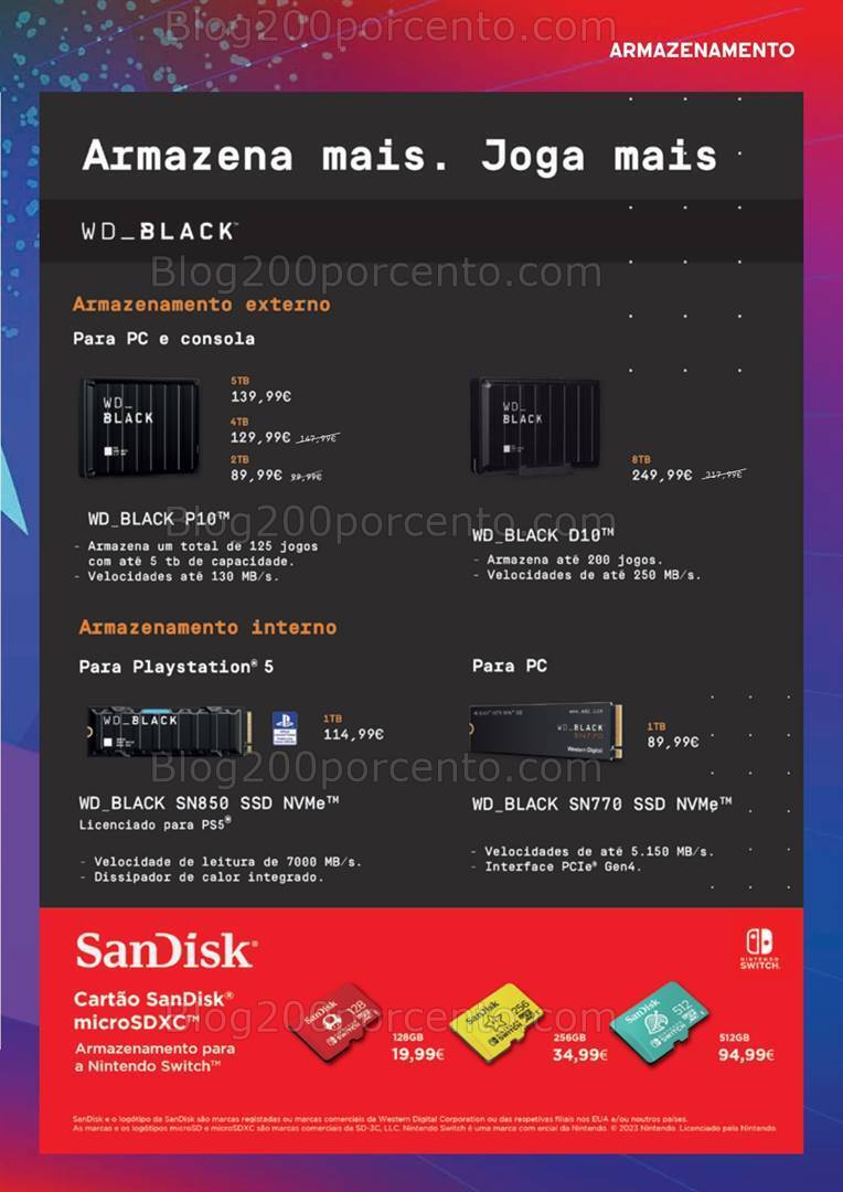 Antevisão Folheto WORTEN Gaming Promoções de 8 a 24 abril