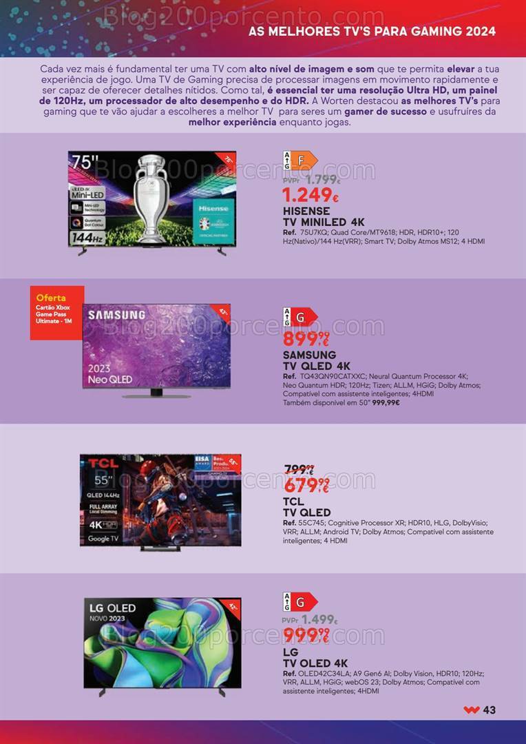 Antevisão Folheto WORTEN Gaming Promoções de 8 a 24 abril