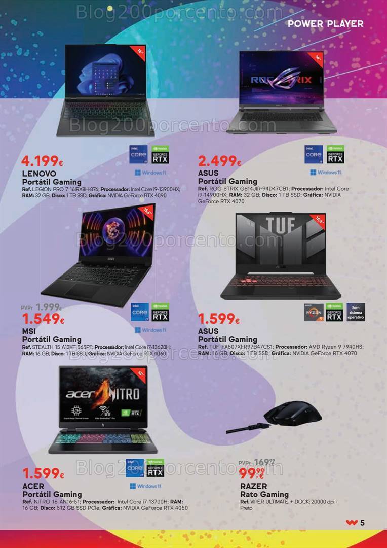 Antevisão Folheto WORTEN Gaming Promoções de 8 a 24 abril