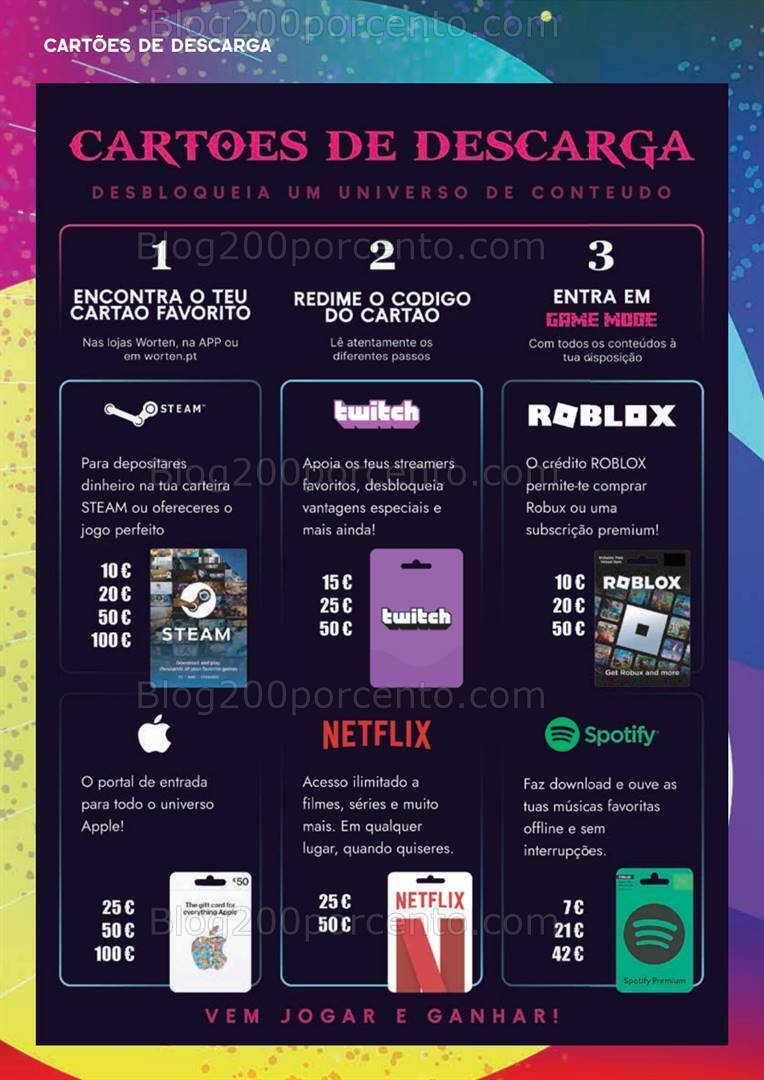 Antevisão Folheto WORTEN Gaming Promoções de 8 a 24 abril