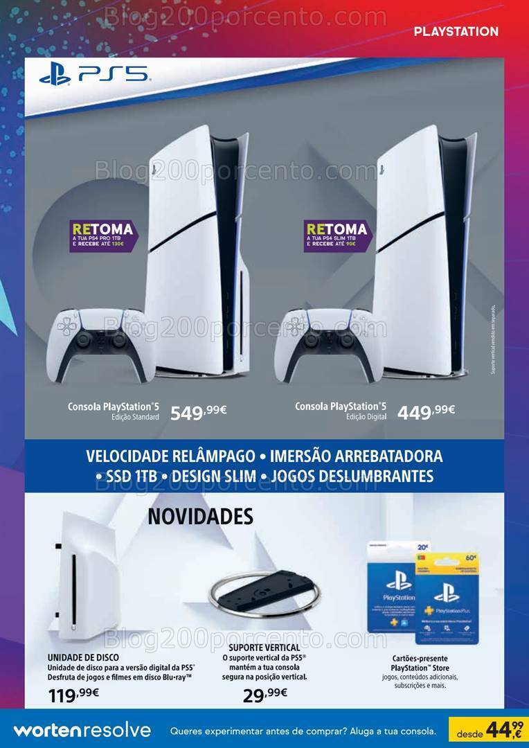 Antevisão Folheto WORTEN Gaming Promoções de 8 a 24 abril