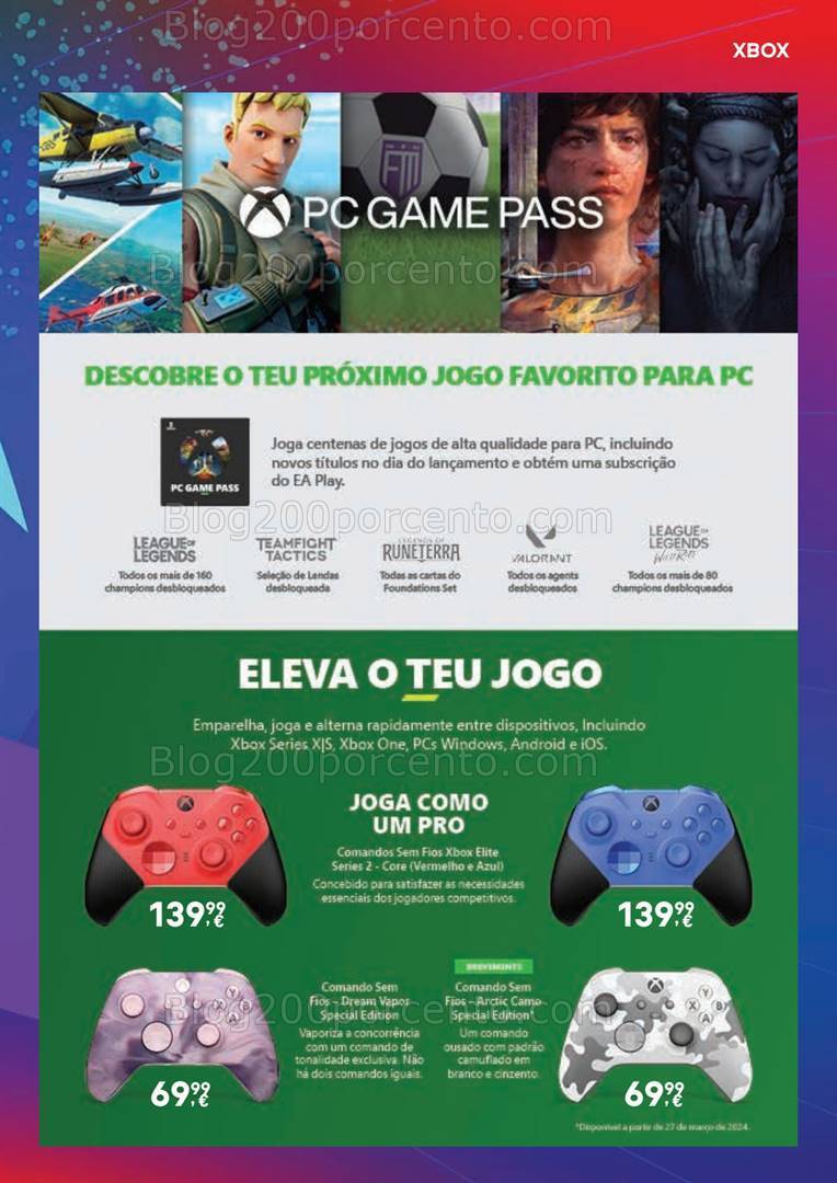Antevisão Folheto WORTEN Gaming Promoções de 8 a 24 abril
