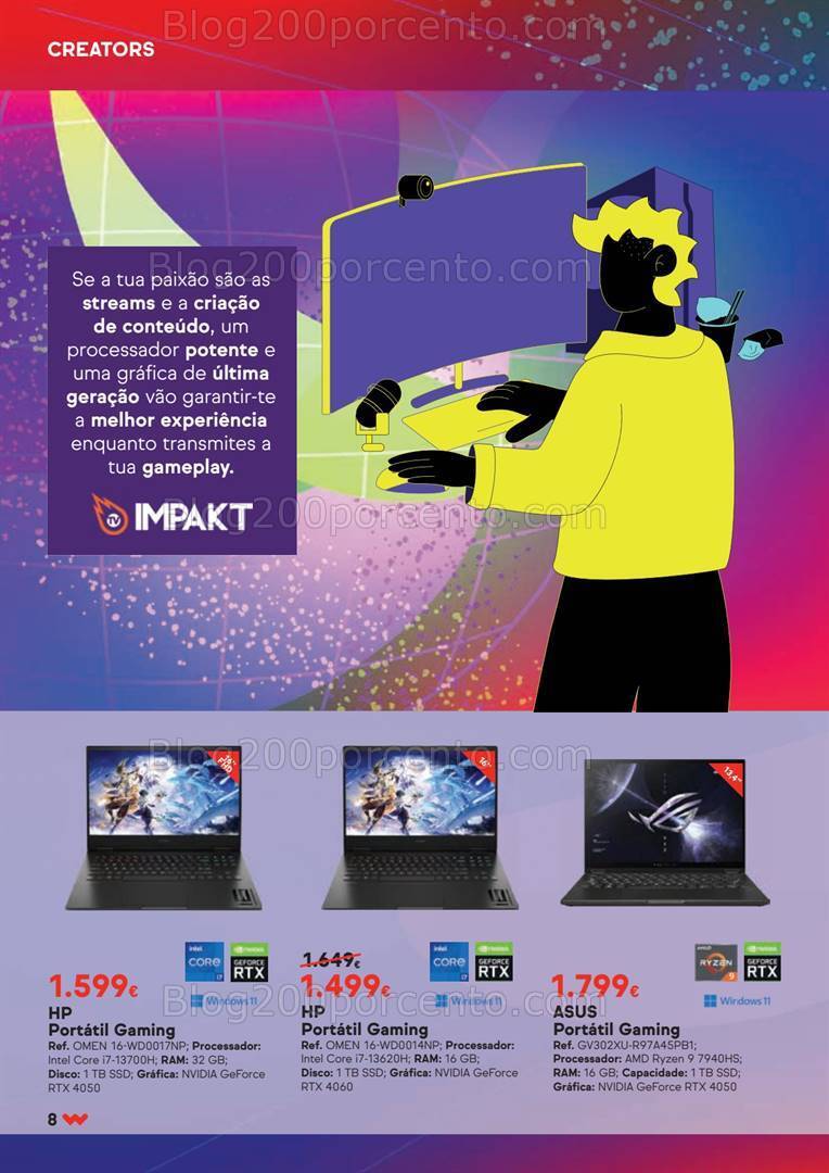 Antevisão Folheto WORTEN Gaming Promoções de 8 a 24 abril