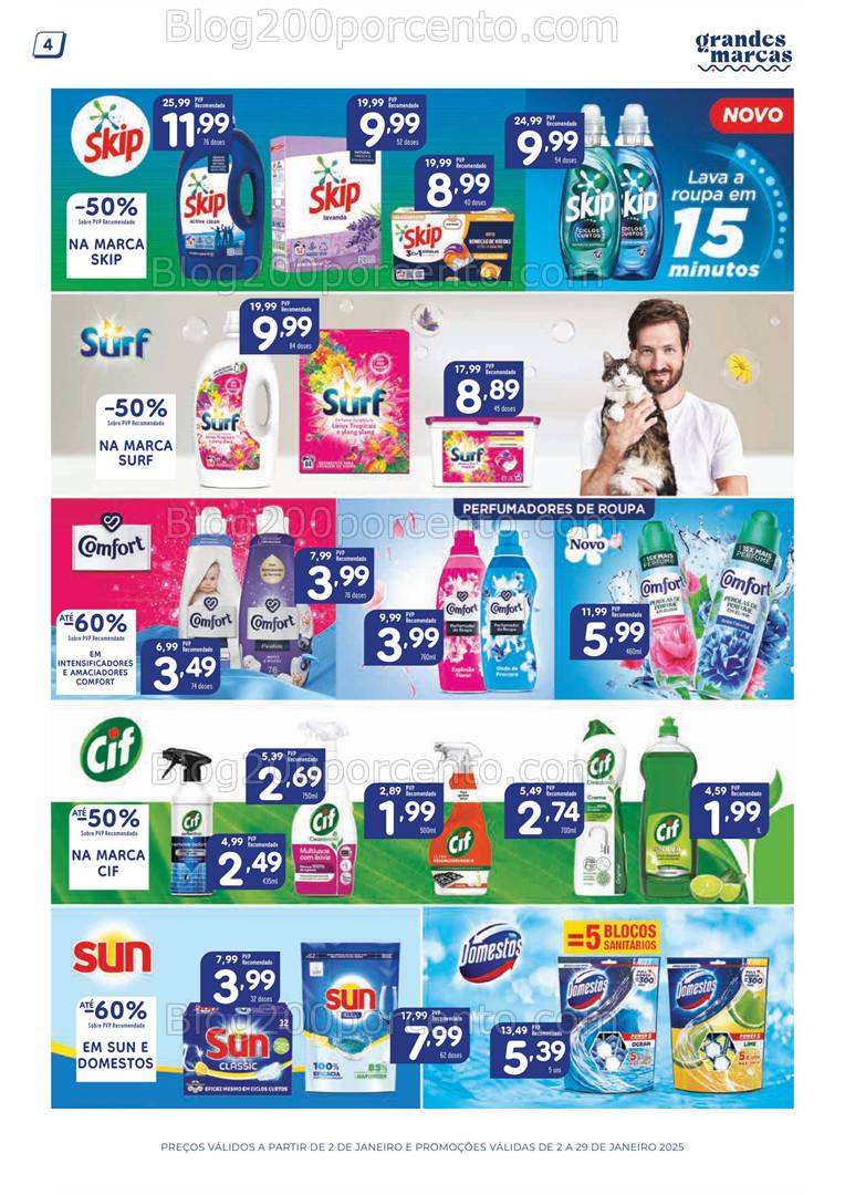 Antevisão Folheto MINIPREÇO Bebé + Grandes Marcas Promoções de 2 a 29 janeiro