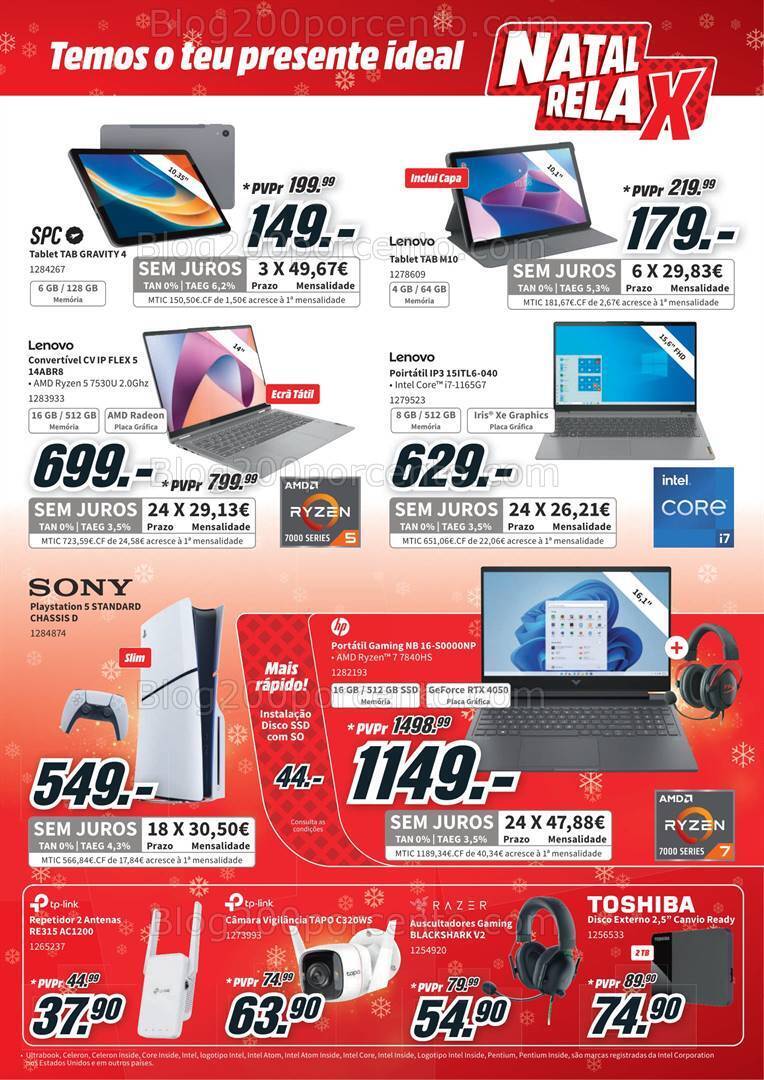 Antevisão Folheto MEDIA MARKT Natal Promoções de 19 a 25 dezembro