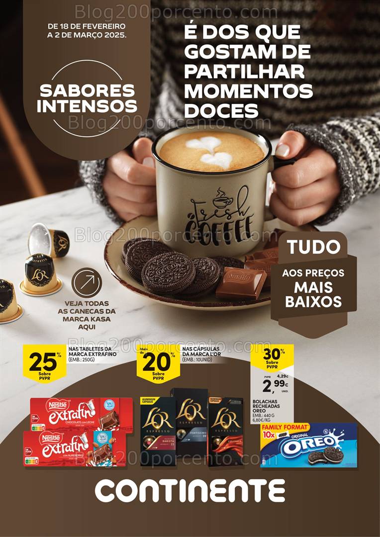 Antevisão Folheto CONTINENTE Sabores Intensos Promoções de 18 fevereiro a 2 março