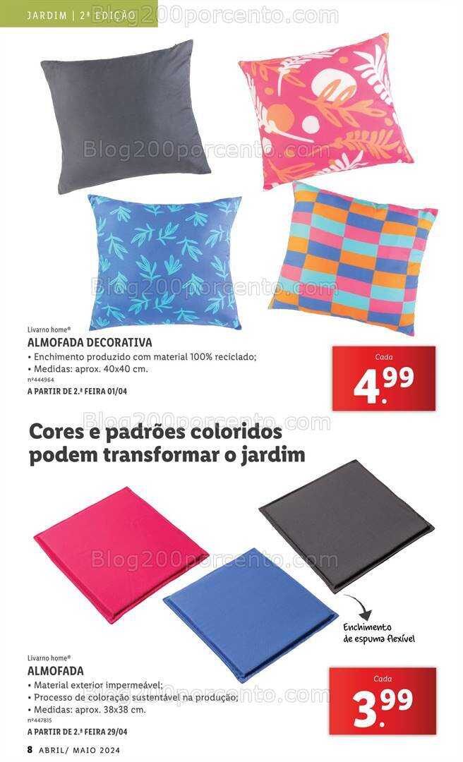 Antevisão Folheto LIDL Bazar Plantas Promoções a partir de 8 abril