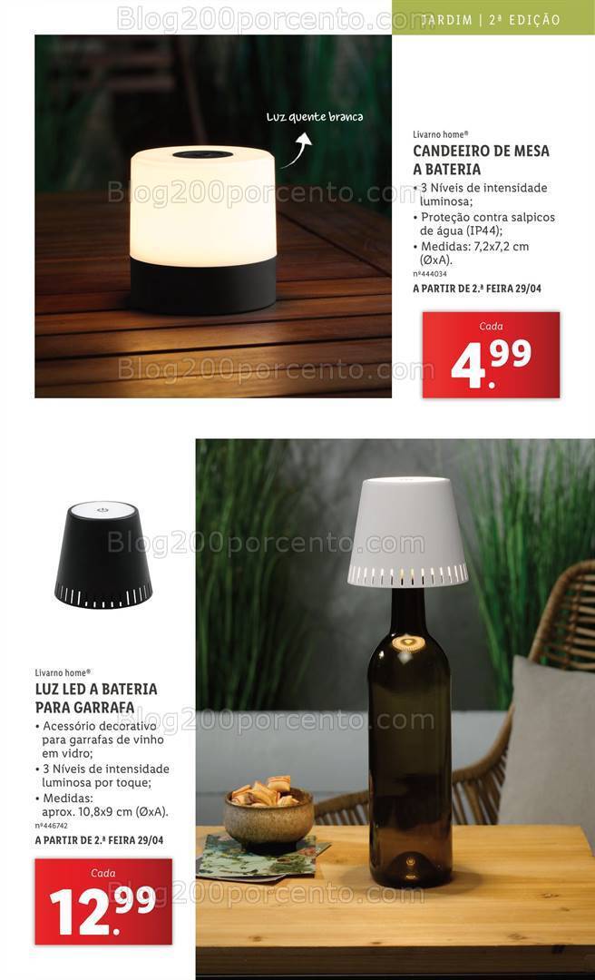 Antevisão Folheto LIDL Bazar Iluminação e Decoração Promoções até 24 maio