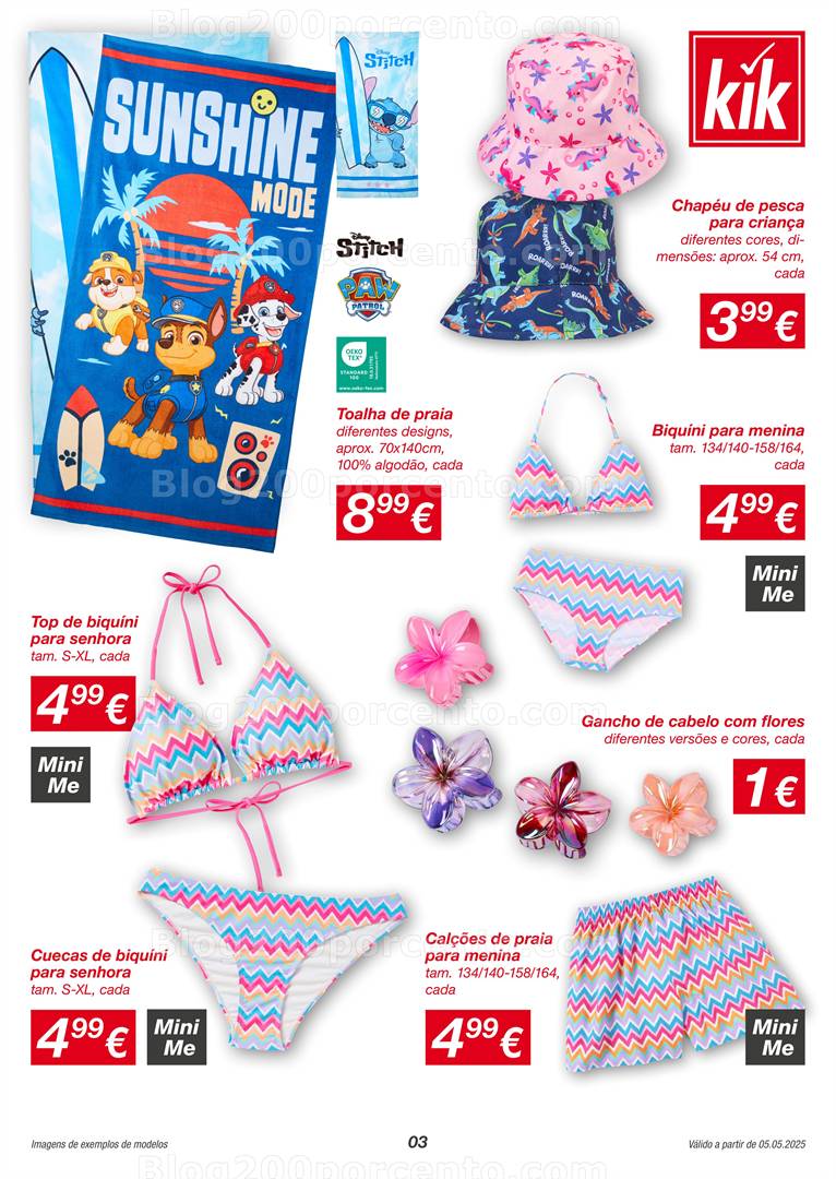 Antevisão Folheto KIK Promoções a partir de 5 maio vestuário