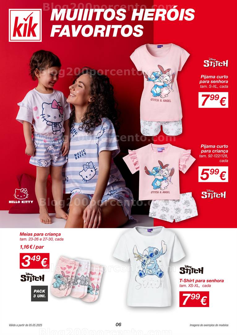 Antevisão Folheto KIK Promoções a partir de 5 maio vestuário