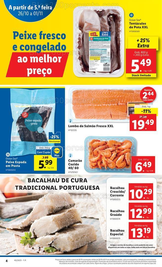 Antevisão Folheto LIDL Promoções de 26 outubro a 1 novembro
