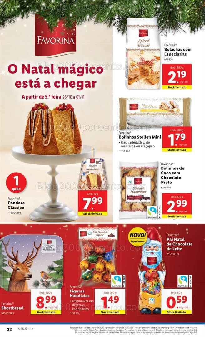 Antevisão Folheto LIDL Promoções de 26 outubro a 1 novembro
