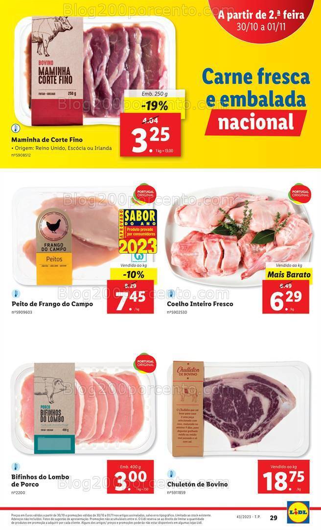Antevisão Folheto LIDL Promoções de 26 outubro a 1 novembro