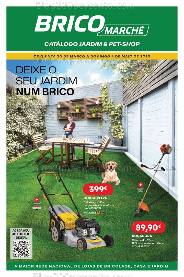 Antevisão Folheto BRICOMARCHÉ Especial Jardim e Pet-Shop Promoções de 20 março a 4 maio
