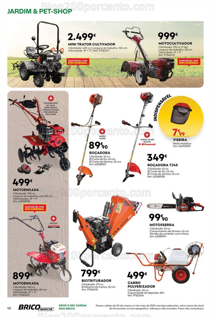 Antevisão Folheto BRICOMARCHÉ Especial Jardim e Pet-Shop Promoções de 20 março a 4 maio
