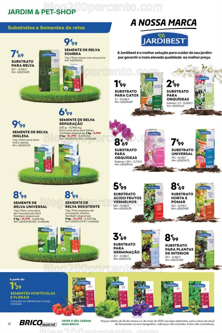 Antevisão Folheto BRICOMARCHÉ Especial Jardim e Pet-Shop Promoções de 20 março a 4 maio