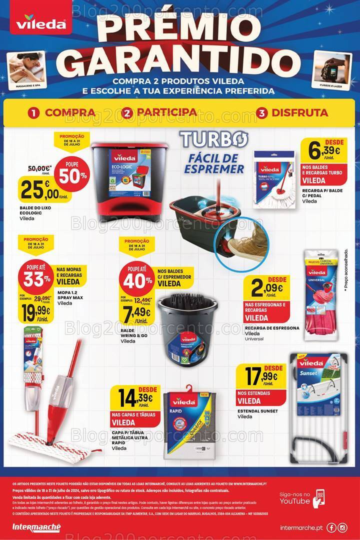 Antevisão Folheto INTERMARCHÉ Especial Vileda Promoções de 18 a 31 julho