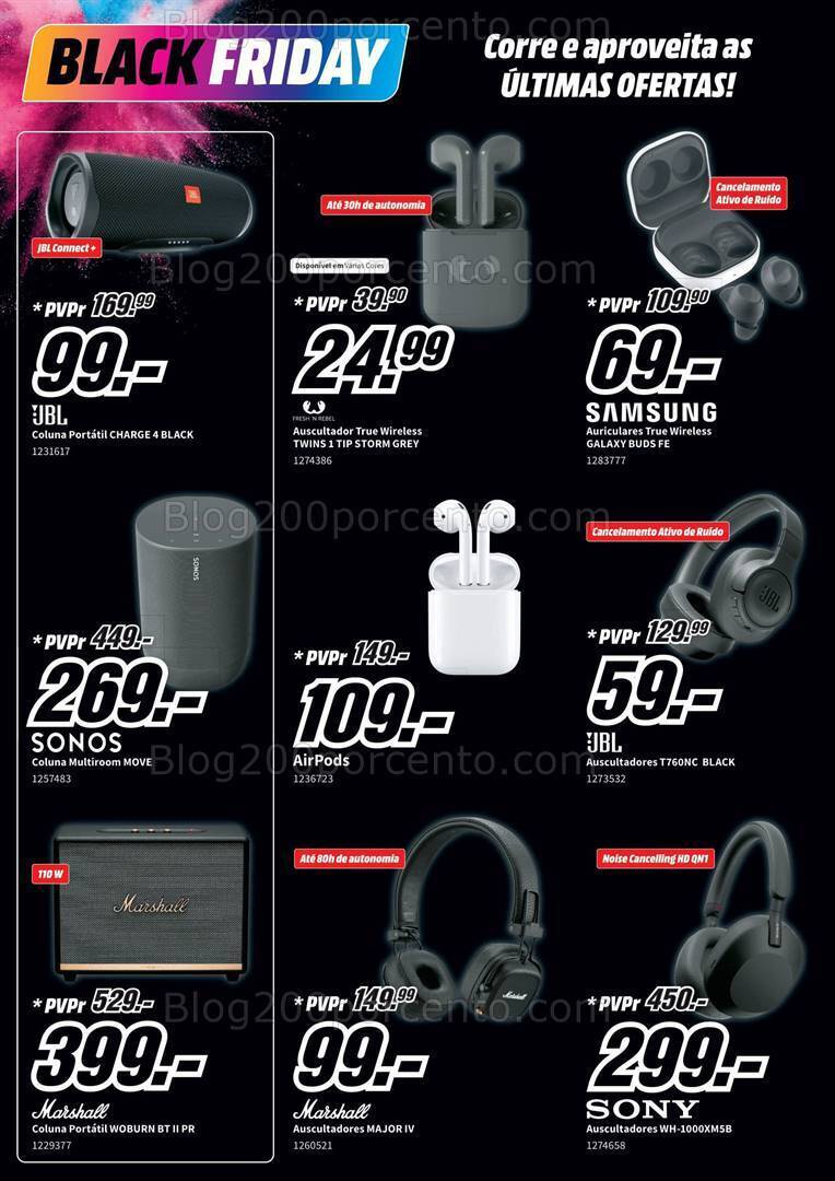 Antevisão Folheto MEDIAMARKT Black Friday Promoções de 23 a 26 novembro