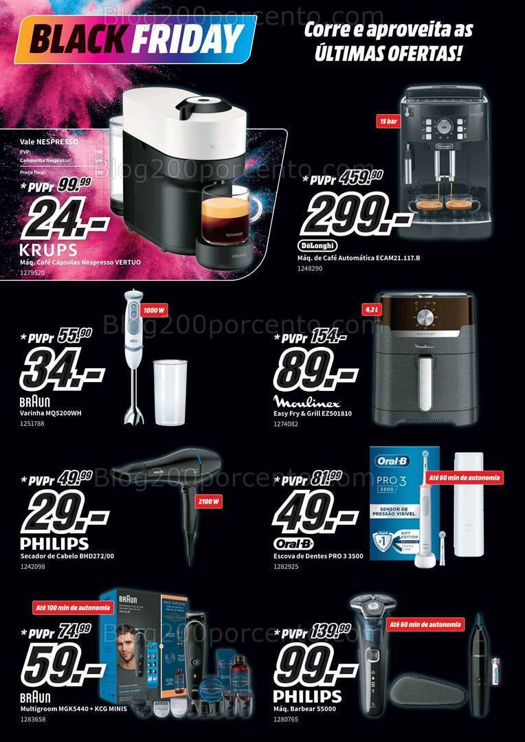 Antevisão Folheto MEDIAMARKT Black Friday Promoções de 23 a 26 novembro